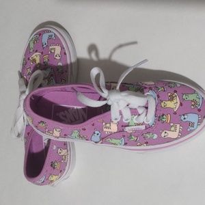 Vans Off the Wall Toddler Girls Purple Llama Sneaker Shoes Size 12 NWOT